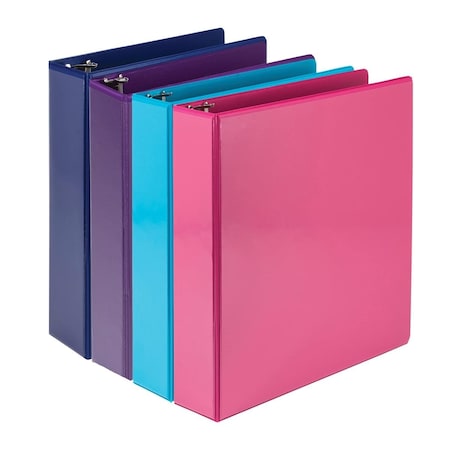 Davenport 2 in. Durable View 3 Ring Binder D Ring Binder, Assorted Color DA2939029